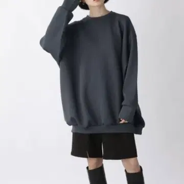 JEANASIS 종이상자 절개 턱 벌룬 풀오버