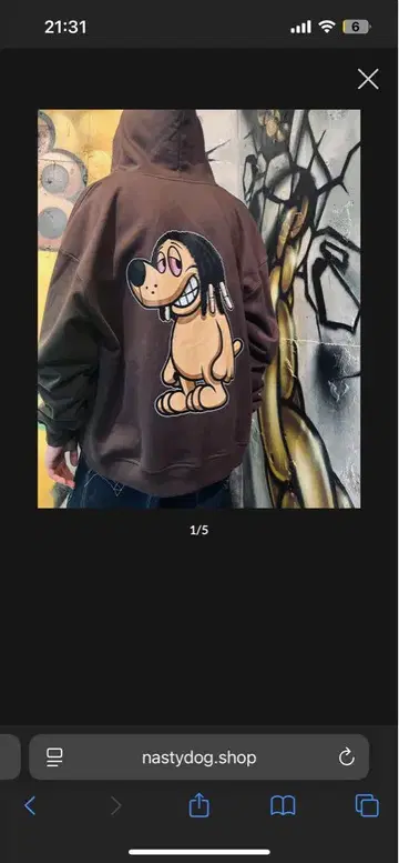 NASTYDOG 지퍼 후드티