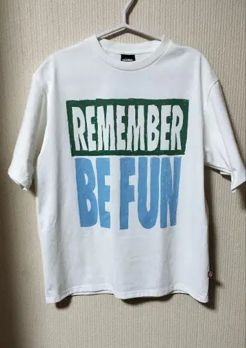 마나스태쉬 티셔츠 빅 실루엣 remember be fun