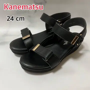 긴자 Kanematsu 카네마츠 스포츠 샌들 블랙 24
