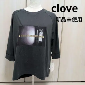 미사용 새상품 야마다야 CLOVE 클로브 포토 프린트 티셔츠