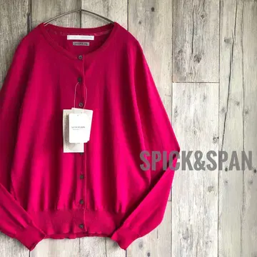 미사용 Spick&Span 스픽&스팬 코튼 니트 가디건