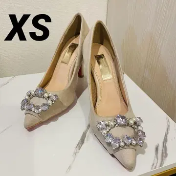 새상품 미셸 마카롱 신데렐라 비쥬 힐 펌프스 XS 사이즈