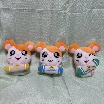 햄타로 크레용? 가지고 있어요 봉제 인형 3개 세트