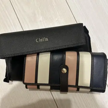 Clelia 스트라이프 접이식 지갑
