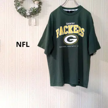 NFL 그린베이 패커스 라거 티셔츠 그린 풋볼 XL