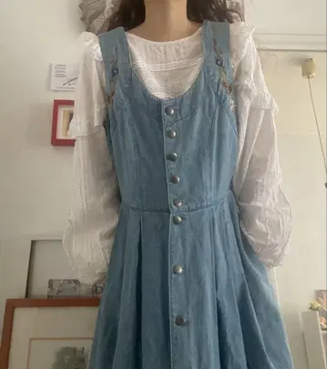 Hammerschmid 데님 롱 원피스