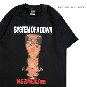 SYSTEM OF A DOWN XL 사이즈 반팔 티셔츠 메탈 밴딩 티셔츠