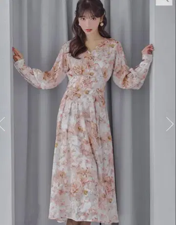 리엔다 R짱 콜라보 완판 카슈쿨 꽃무늬 원피스