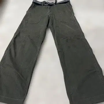 디키즈 부츠 컷 데님 32인치 올리브 그린