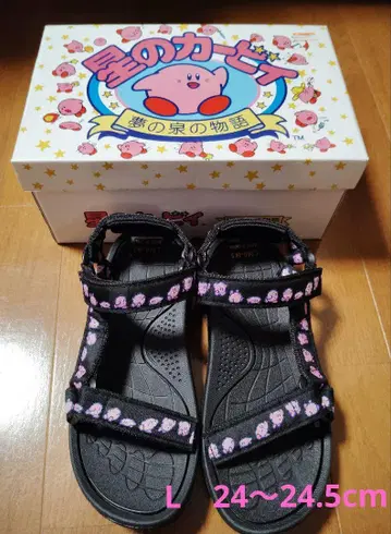 새상품 별의 커비 꿈의 샘 이야기 스트랩 샌들 L 24~24.5cm