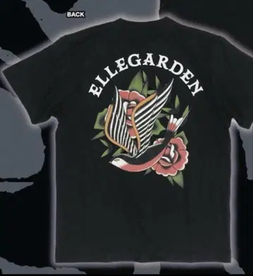 ELLEGARDEN SWALLOW T-SHIRT 블랙 2XL 미개봉