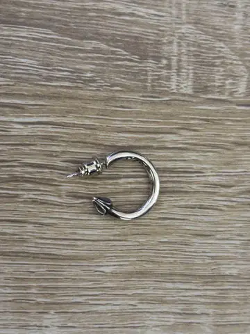 실버 925 후프 귀걸이 한쪽 귀