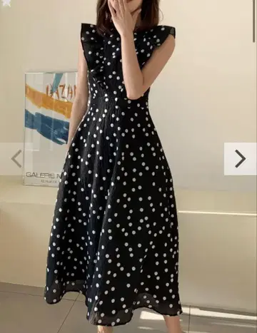 벌스데이 바쉬 PAM DOT BUTTERFLY FRILL DRESS
