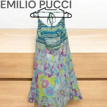 EMILIO PUCCI 원피스 슬리브리스 블루