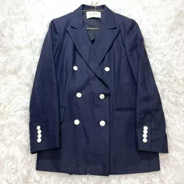 새상품급 UNITED ARROWS 린넨 네이비 블레이저 자켓 38