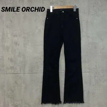 SMILE ORCHID 스마일 오키드 롱 레그 스타일 세미 플레어 데님