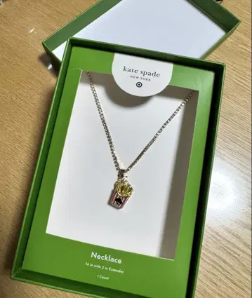 한정품 레어] 타겟 kate spade 감자 튀김 목걸이 새상품