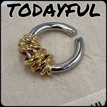 정가 11,500엔 TODAYFUL 바이컬러 루프 반지(2WAY)