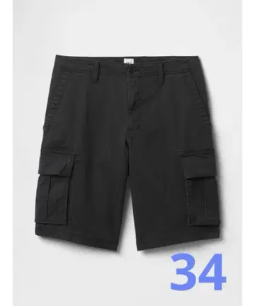 GAP 카고 숏 팬츠 블랙 허리 사이즈 34