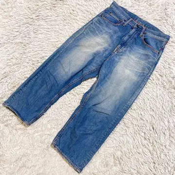 D.M.G Brocante 브로캔트 데님 청바지 와이드 크롭 1