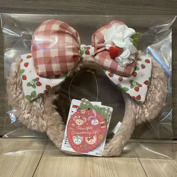 [레어] 디즈니 셰리 메이 머리띠 하트 펠트 스트로베리 기프트