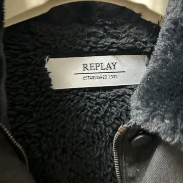 REPLAY 블랙 데님 자켓