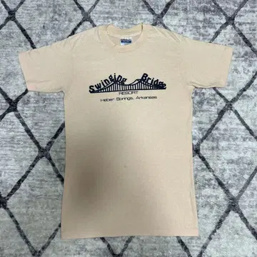 Hanes 80s 미국제 티셔츠 옅은 핑크