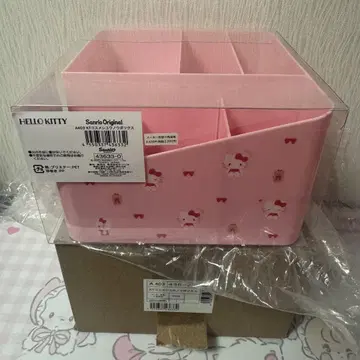헬로키티 화장품 수납 박스 산리오 메이크업 칸막이