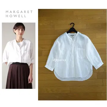 마가렛 호웰*FINE LINEN*칼라리스 린넨 셔츠/블라우스