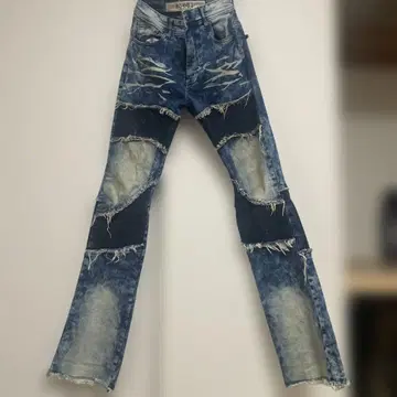 데미지 플레어 팬츠