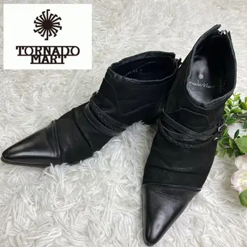 TORMADOMART 토네이도 마트 가죽 신발 백 지퍼 부츠 M