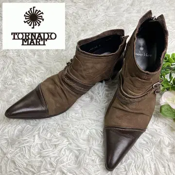 TORNADOMART 토네이도 마트 가죽 신발 백 지퍼 부츠 M