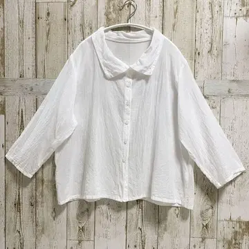 애플 하우스 아부치 셔츠 블라우스 화이트 AH