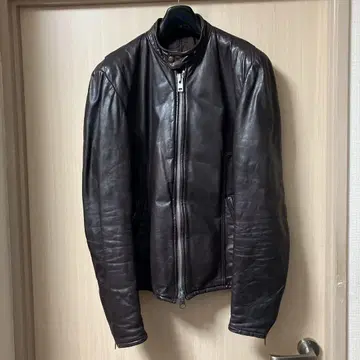 다크 브라운 가죽 자켓 export leather 빈티지