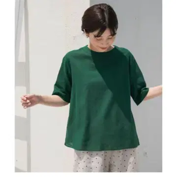 어반 리서치 도어스 린넨 코튼 백 리본 블라우스