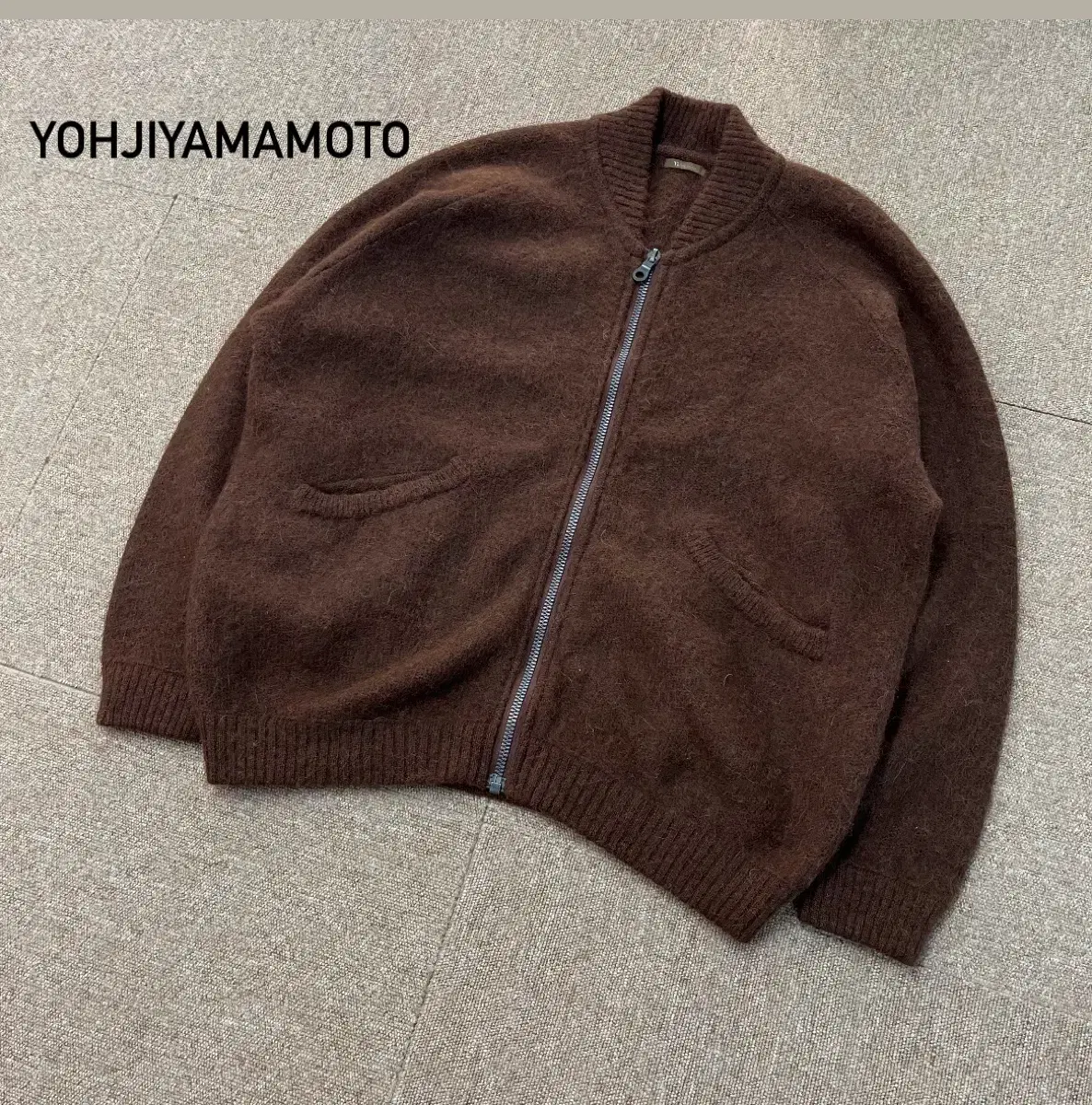[free] Ys 요지야마모토 알파카 니트집업