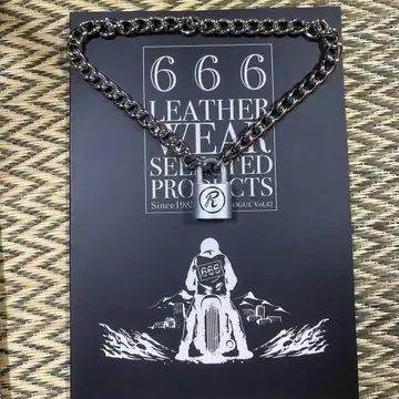 666 체인 목걸이 R 로고 열쇠 시드 체인 래퍼