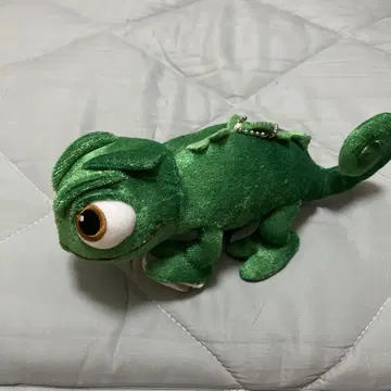 카멜레온 봉제 인형 그린 컬러 클립 포함