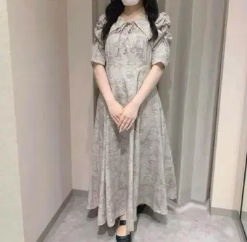 AnMILLE 안미르 프론트 리본 플라워 원피스 핑크