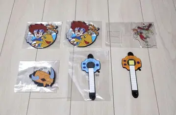 디지몬 제일복권 러버 코스터 아크릴 스탠드 6개 세트