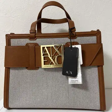 Armani Exchange 핸드백 브라운/화이트