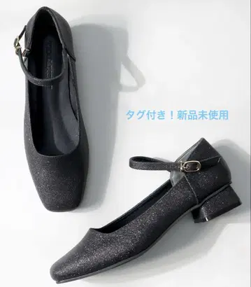 3cm 청키 힐 앵클 스트랩 펌프스