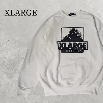 XLARGE 로고 화이트 맨투맨 남성용 S