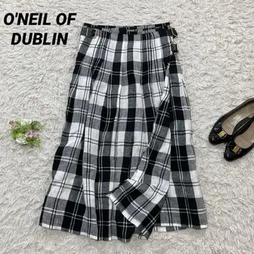 아일랜드 제 O'NEIL OF DUBLIN 내추럴 계열 린넨 스커트