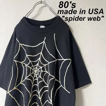 USA제 구제 의류 80's 스파이더 웹 티셔츠 THIS MAN 오노