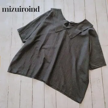 mizuiroind 미즈이로 인드 실크 혼방 돌먼 슬리브 블라우스 셔츠