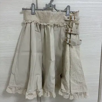 ROJITA 로지타 사이드 레이스 랩 플레어 스커트 양산형 지뢰계