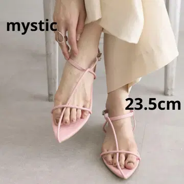 새상품 mystic 스트랩 플랫 샌들 23cm 23.5cm 핑크