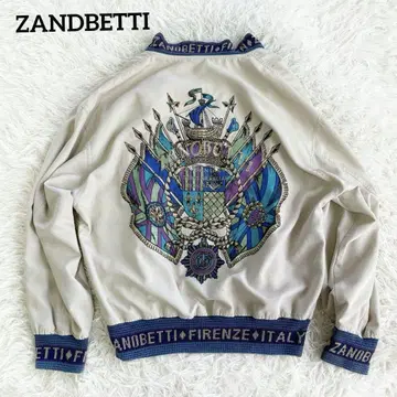 남성용 블루종 ZANDBETTI 얇은 소재 오버 사이즈 빈티지